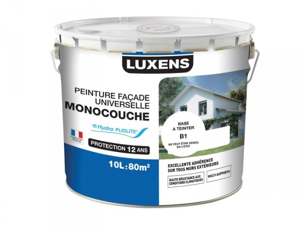 Peinture Facade Hydropliolite Base B1 Luxens 10l